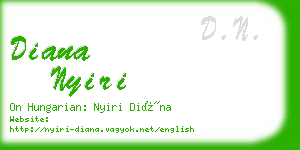 diana nyiri business card